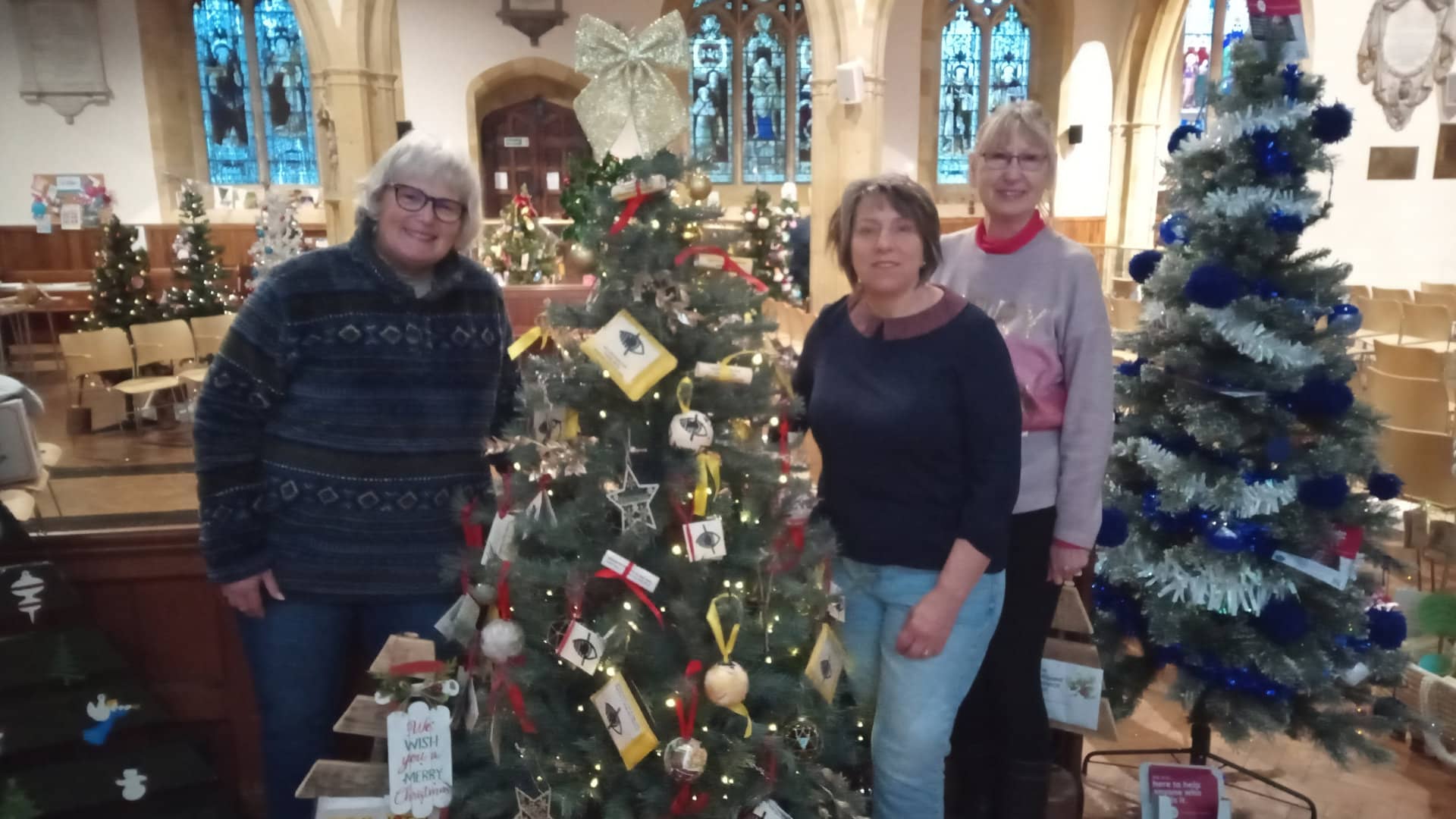VTN themed Christmas Tree at Evesham Christmas Tree Festival