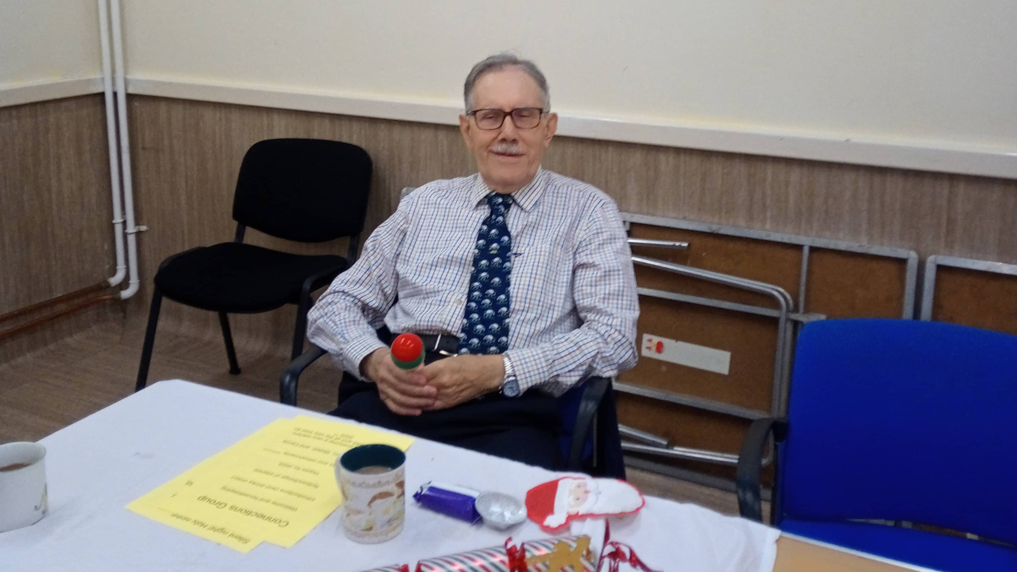 Vale Talking News listener at Sight Concern Christmas party