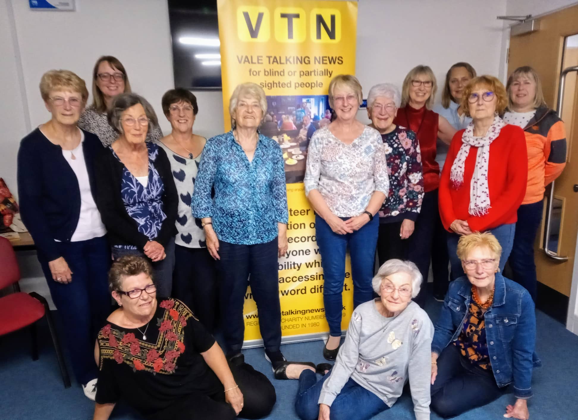 Photo of Fran Webb of Vale Talking News with the Honeybourne Women's Institute