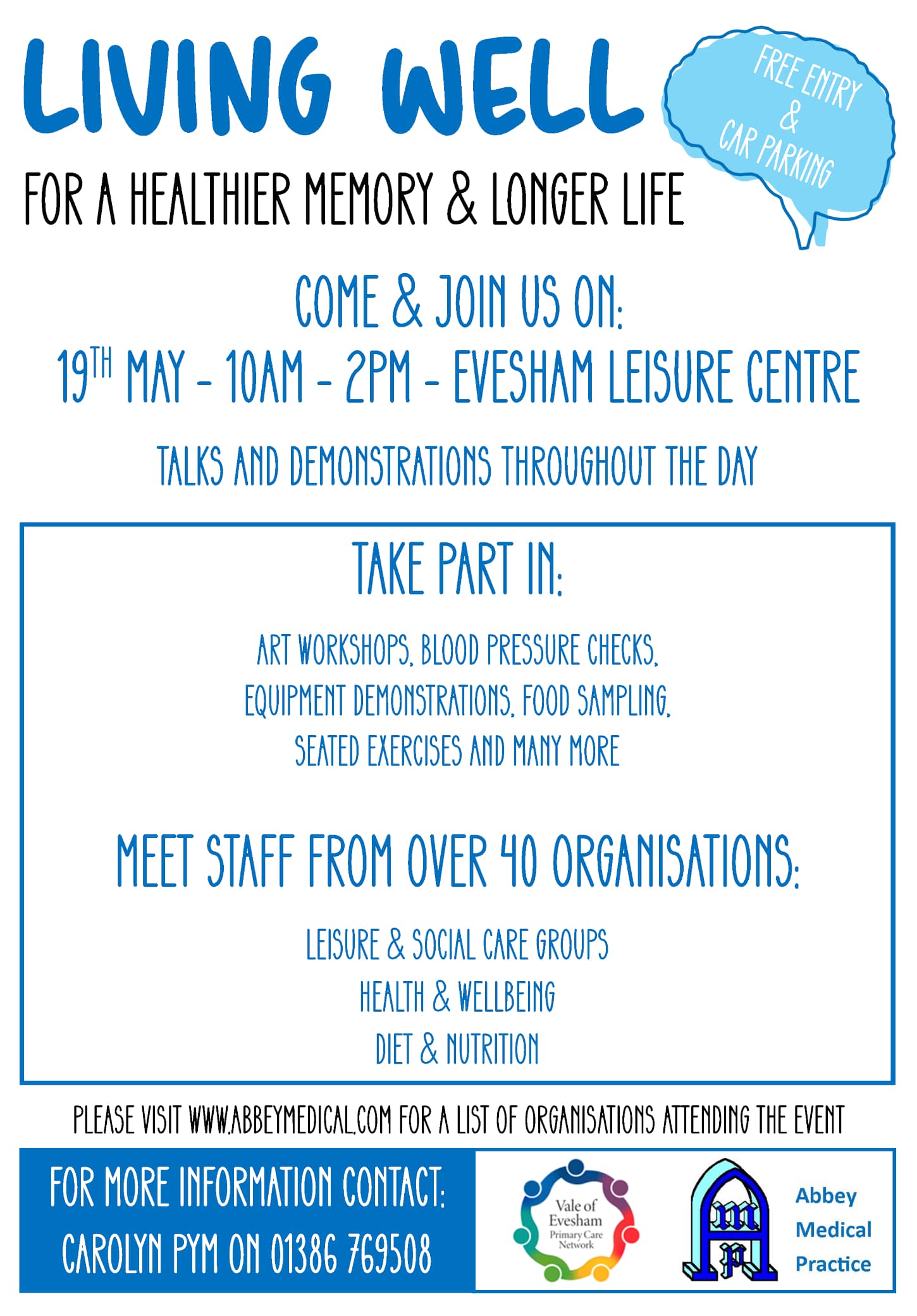 Well Being event poster for 19th of May 2022, 10:00am to 2:00pm