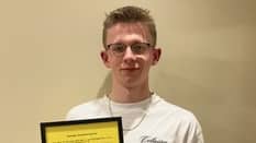 Sports Editor Nathan Wall with award news image