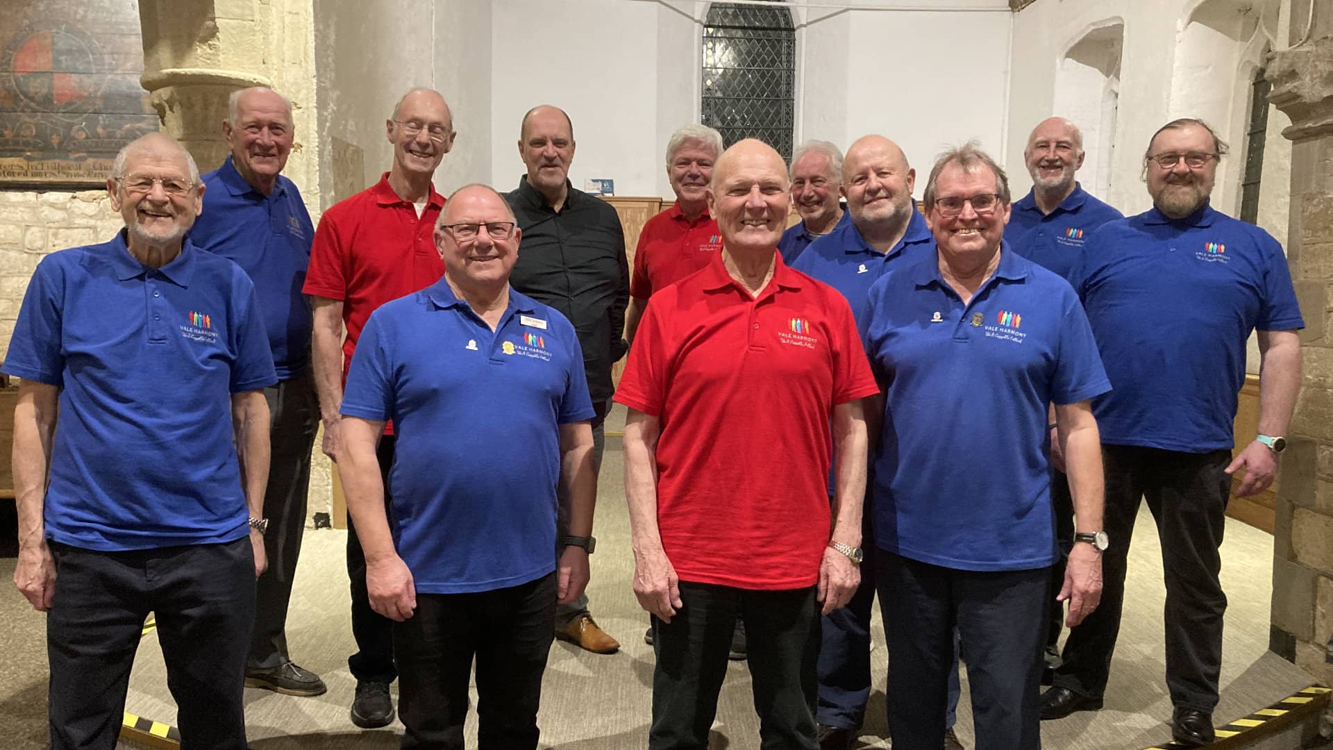 Vale Harmony Male Choir members at choir rehearsal