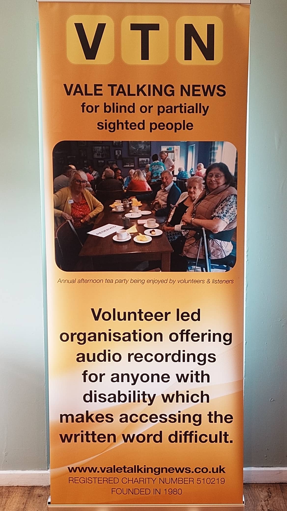 A photo of the new Vale Talking News banner