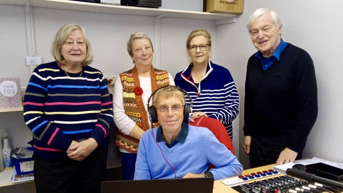 Vale Talking News team for 45th anniversary recording